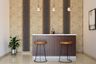 Beige and Black Wall Panels Wall Design
