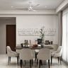 Dining Room Design with Classical Relief Sculpture and Buffet Unit