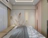 Kids Bedroom Design with Pink and Olive Green Wardrobe