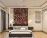 Master Bedroom Design with Peacock Feature Wall Panel