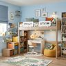 Space Saving Loft Bed with Built-In Steps