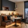 Space Saving Dining Nook with Storage Banquette