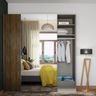 Wooden Sliding Door Wardrobe With Mirror - Livspace