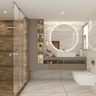 Convenient & Spacious Bathroom With Contemporary Look - Livspace