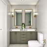 Spacious Bathroom Design With Classic Interiors - Livspace
