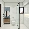 Spacious Washroom With Contemporary Interiors & Separate Shower Area - Livspace