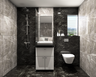 Black and White Bathrooms - Livspace
