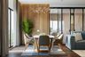 Easy To Maintain Contemporary Dining Room For A Big Family - Livspace
