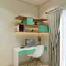 Compact Home Office with Green Tint - Livspace