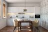 Pure White Kitchen - Livspace