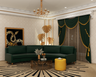 Art Deco Living Room - Livspace