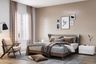 Contemporary Master Bedroom with Storage and Subtle Colours - Livspace