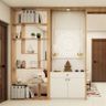 Modern Pooja Room With White Cabinet - Livspace