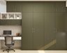 Matt Finish Modular Wardrobe With Monochromatic Theme - Livspace