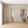 Beige Coloured Wardrobe - Livspace