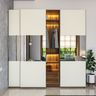 Modern Wardrobe with White Finishes - Livspace