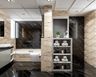 Black And Beige Bathroom Design - Livspace