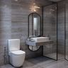 Dark Beige Bathroom Design - Livspace