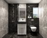 Grey And Black Bathroom Design - Livspace