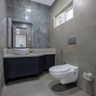 Bathroom Design With Grey Tiles - Livspace