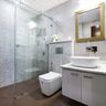 Modern Grey Bathroom Design - Livspace