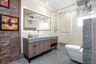 Spacious Beige Bathroom Design - Livspace