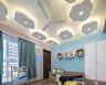 Multilayered POP Ceiling with Recessed And Cove Lights - Livspace
