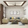 Wood And Gypsum Ceiling Design - Livspace