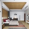 Gypsum And Wooden False Ceiling - Livspace