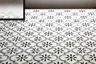 Black And White Patterned Square Flooring Tiles - Livspace