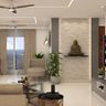 Foyer With Stone Wall And False Ceiling - Livspace