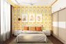 Guest Room With Yellow Accent Wall - Livspace
