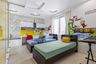 Kids' Room With Twin Wooden Beds And Tables - Livspace