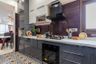 Modular Kitchen With Purple Dado Tiles - Livspace