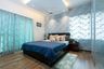 Master Bedroom Design With A King Size Bed And Light Blue Wardrobe - Livspace