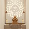 Light-Coloured Glossy Pooja Mandir - Livspace