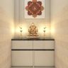 Modern Pooja Room With Closed Storage - Livspace