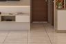 Glossy Cream Floor Tiles Design