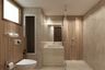 Brown And Beige Bathroom Tiles Design