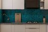 Aqua Green Kitchen Tiles Design