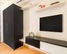 Black And White TV Unit - Livspace