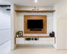 White TV Unit With A Laminate Finish - Livspace