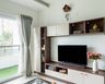 Linen White TV Unit Design - Livspace