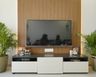 White TV Unit For Halls - Livspace