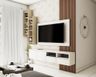 Modern White TV Unit Design - Livspace