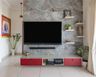 Red And White TV Unit - Livspace