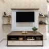 White And Beige TV Unit - Livspace