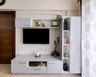 TV Unit With Vertical Shelves - Livspace