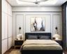 Grey Bedroom Wall Paint With Ambient Lighting - Livspace