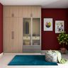 Maroon Wall Paint Design - Livspace